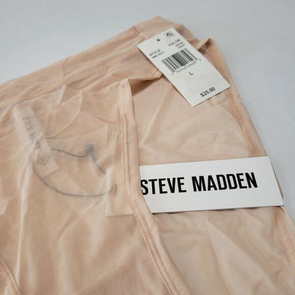 Steve Madden Women's Mesh High-Leg Bikini Underwear SM11875 Rose Dust NWT Large - Picture 4 of 6